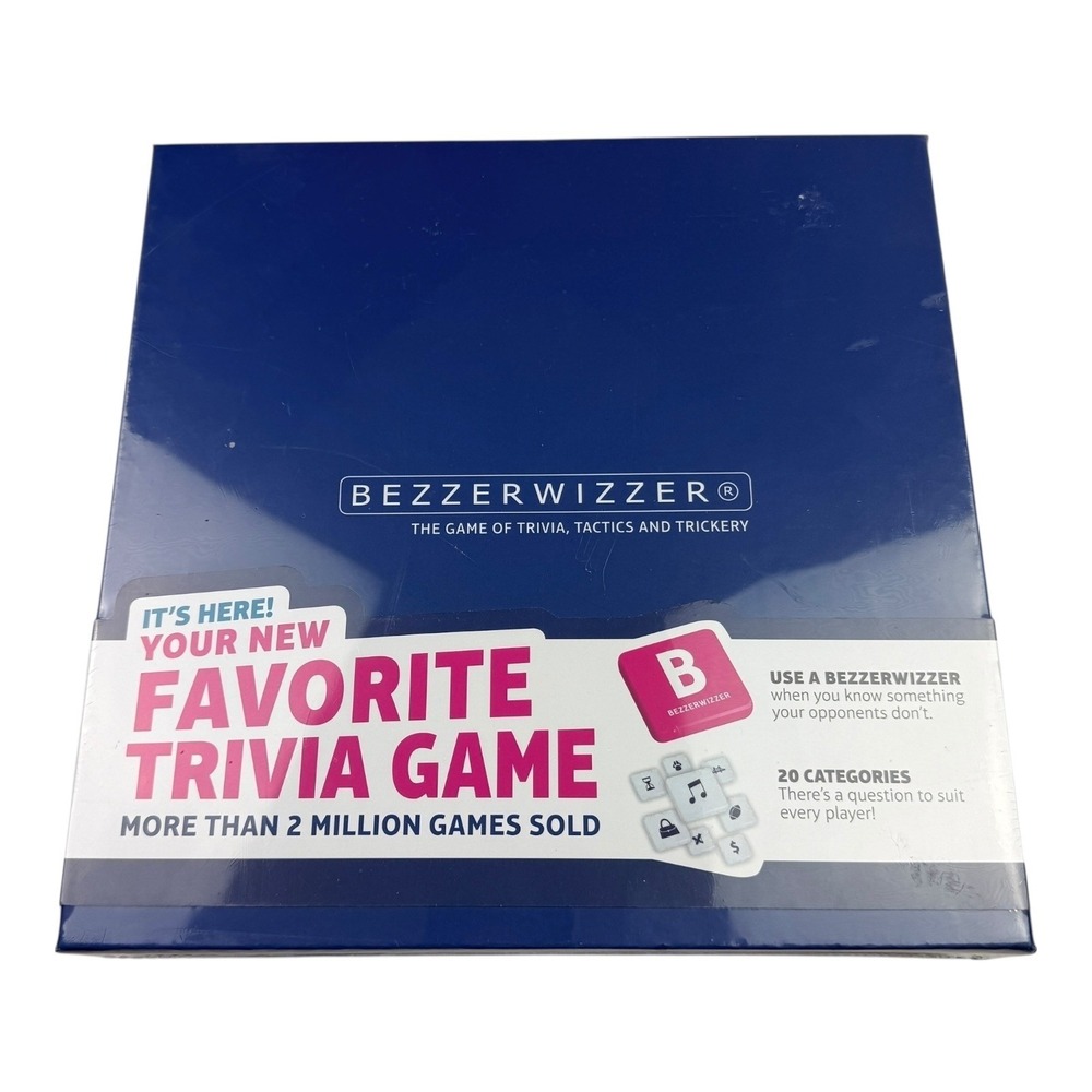 BEZZERWIZZER The Game of‎ Trivia Tactics and Trickery Board Game 20 Categories